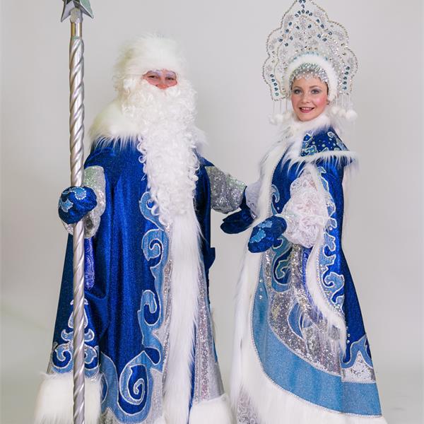 Дед Мороз и Снегурочка пара "Зима"