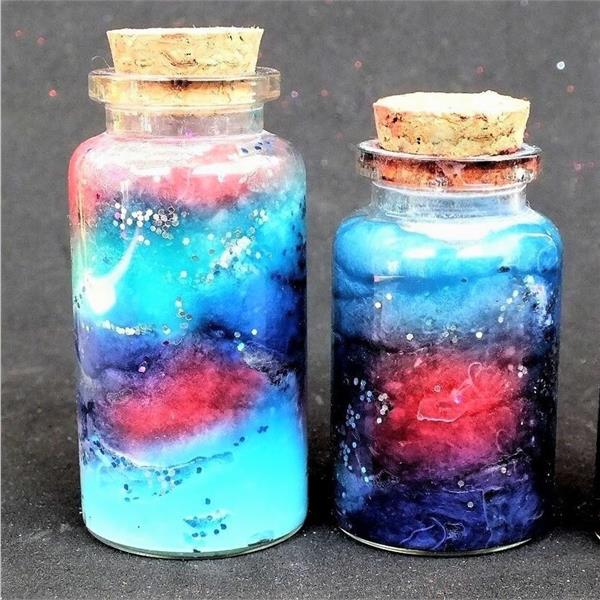 Мастер-класc "Космос в бутылочке ( амулеты)